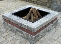 Complete Do-It-yourself Square Fire Pit Kit